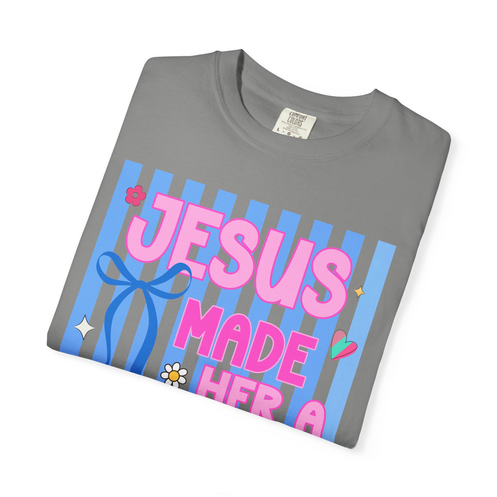 Jesus Made Her a Mama T-Shirt Jesus Made Her A Mama Shirt, Christian Mom Shirt, Faith Based Mama Tee, Religious Mother Shirt, Christian Women Graphic Tee, Cool Moms Tee