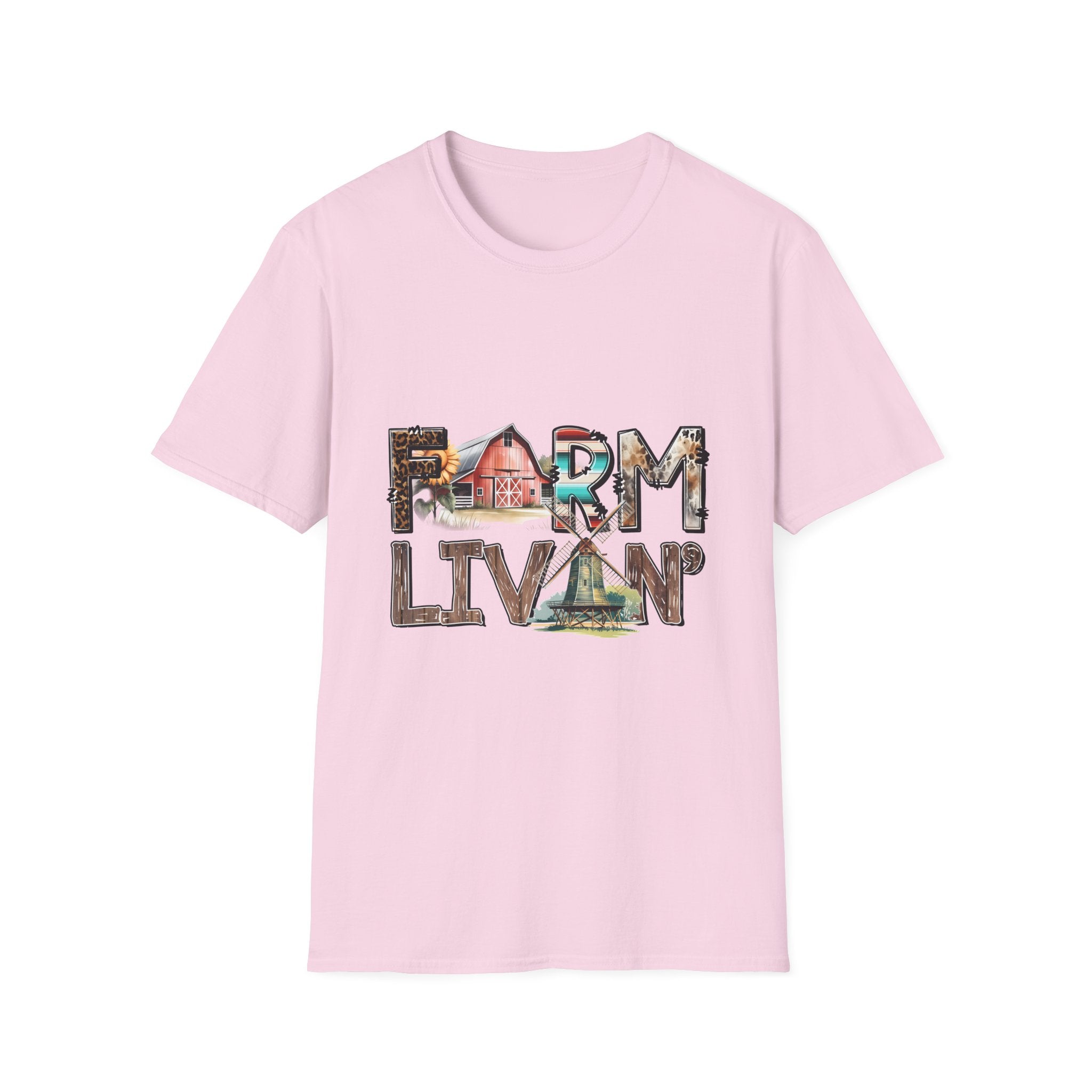 Farm Livin' Graphic T-Shirt — Rustic Barn Country Life Tee