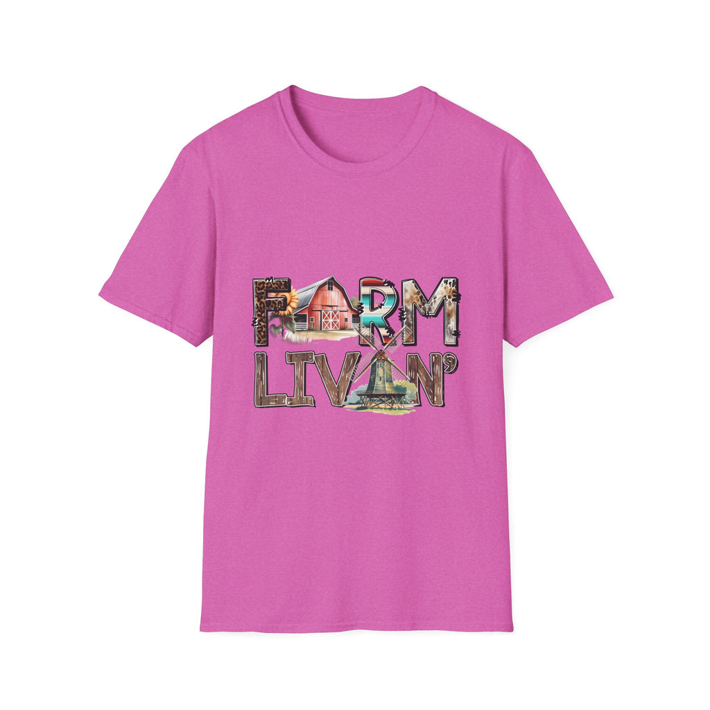 Farm Livin' Graphic T-Shirt — Rustic Barn Country Life Tee