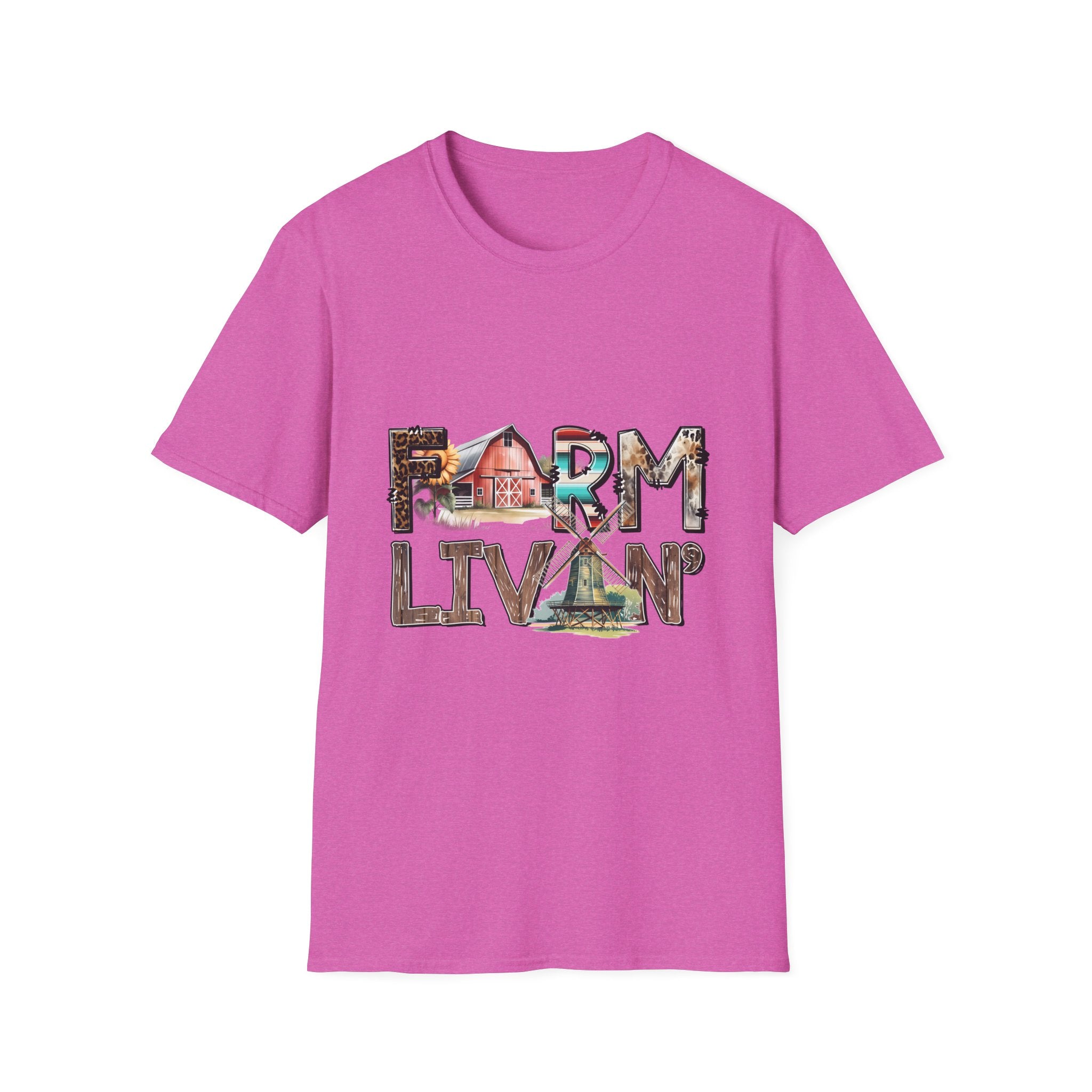 Farm Livin' Graphic T-Shirt — Rustic Barn Country Life Tee