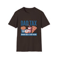 Dad Tax T‑Shirt — Funny Fatherhood Tee with Fries, Soda & Pizza Design