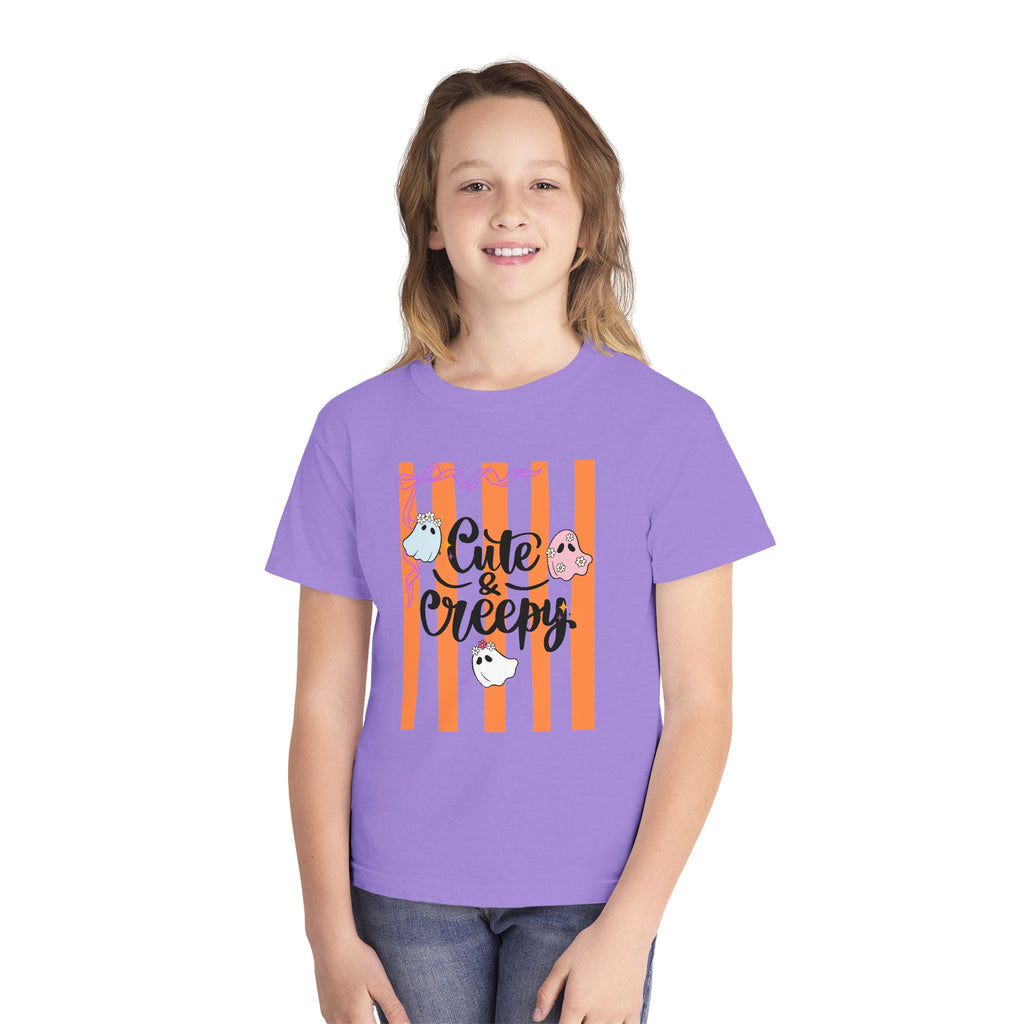 Cute & Creepy Ghosts Youth Tee — Kids Halloween Graphic Shirt