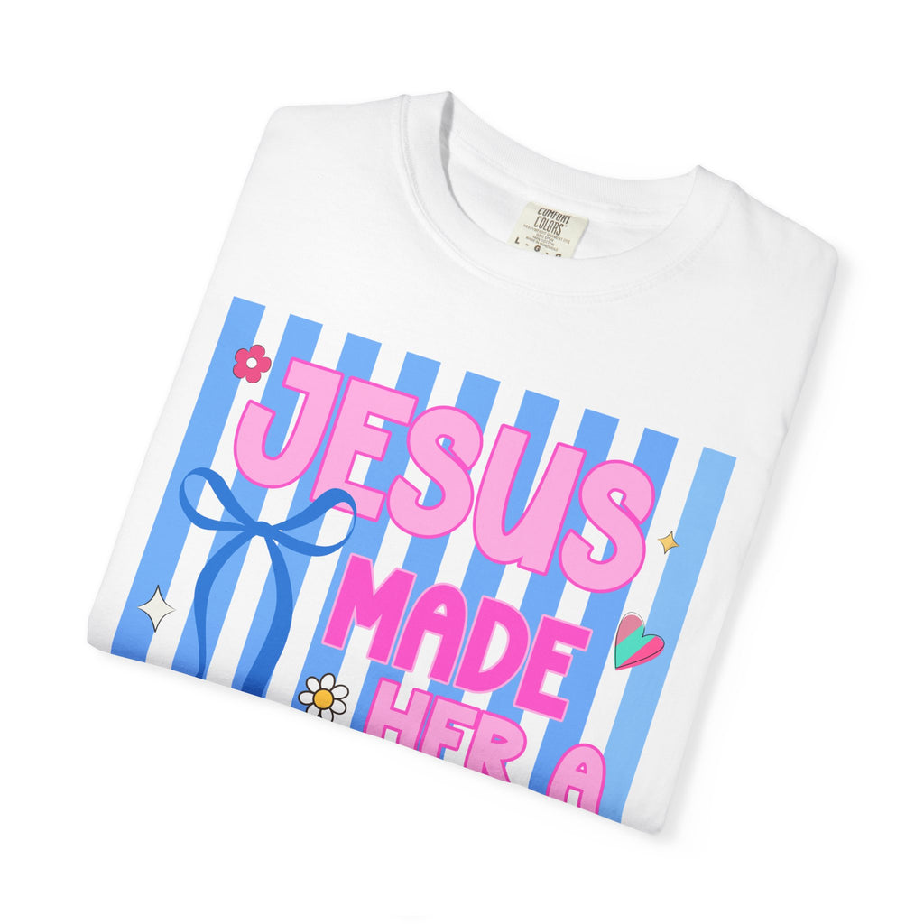 Jesus Made Her a Mama T-Shirt Jesus Made Her A Mama Shirt, Christian Mom Shirt, Faith Based Mama Tee, Religious Mother Shirt, Christian Women Graphic Tee, Cool Moms Tee