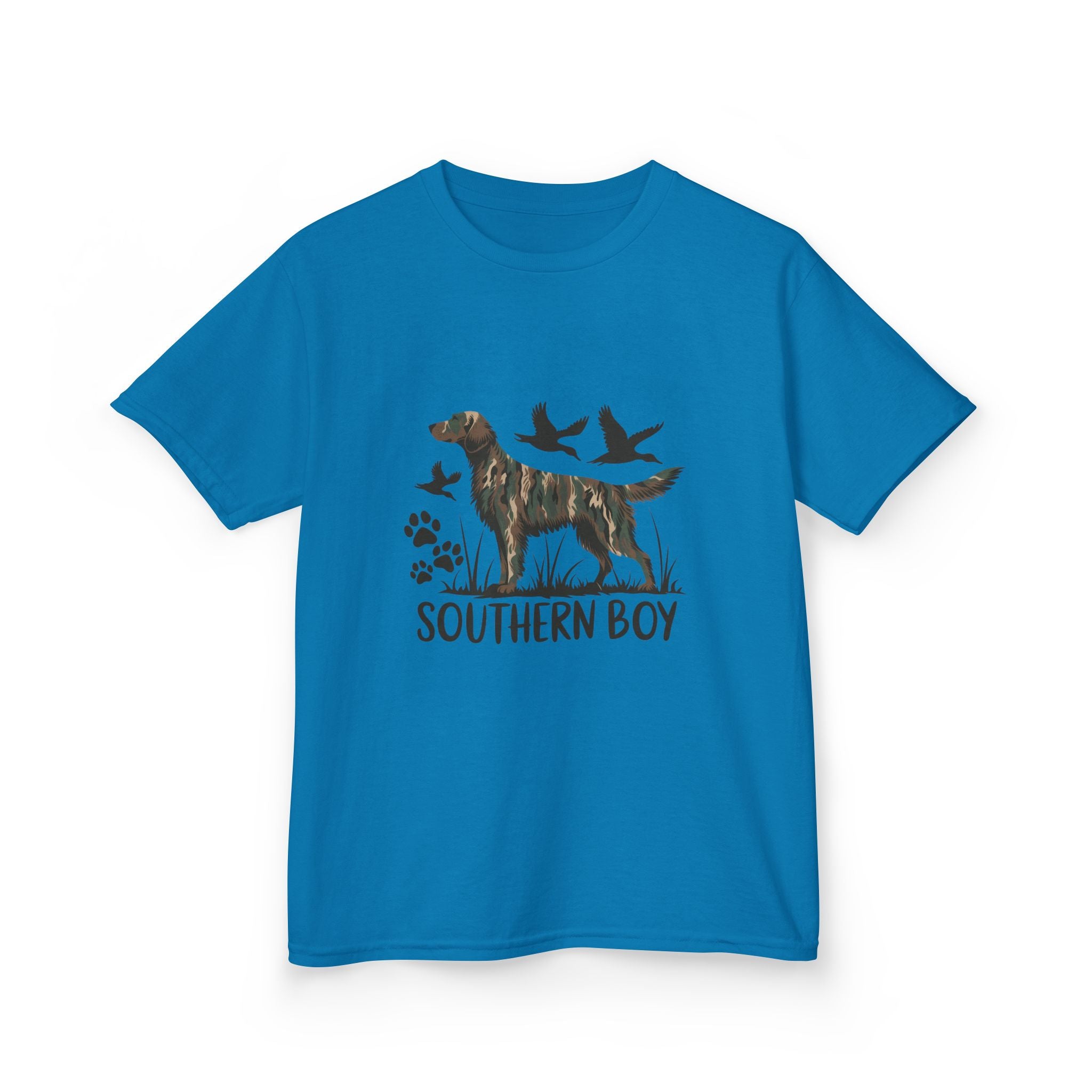 Kids 'Southern Boy' Camo Dog T-Shirt - Outdoor Hunting Puppy Tee