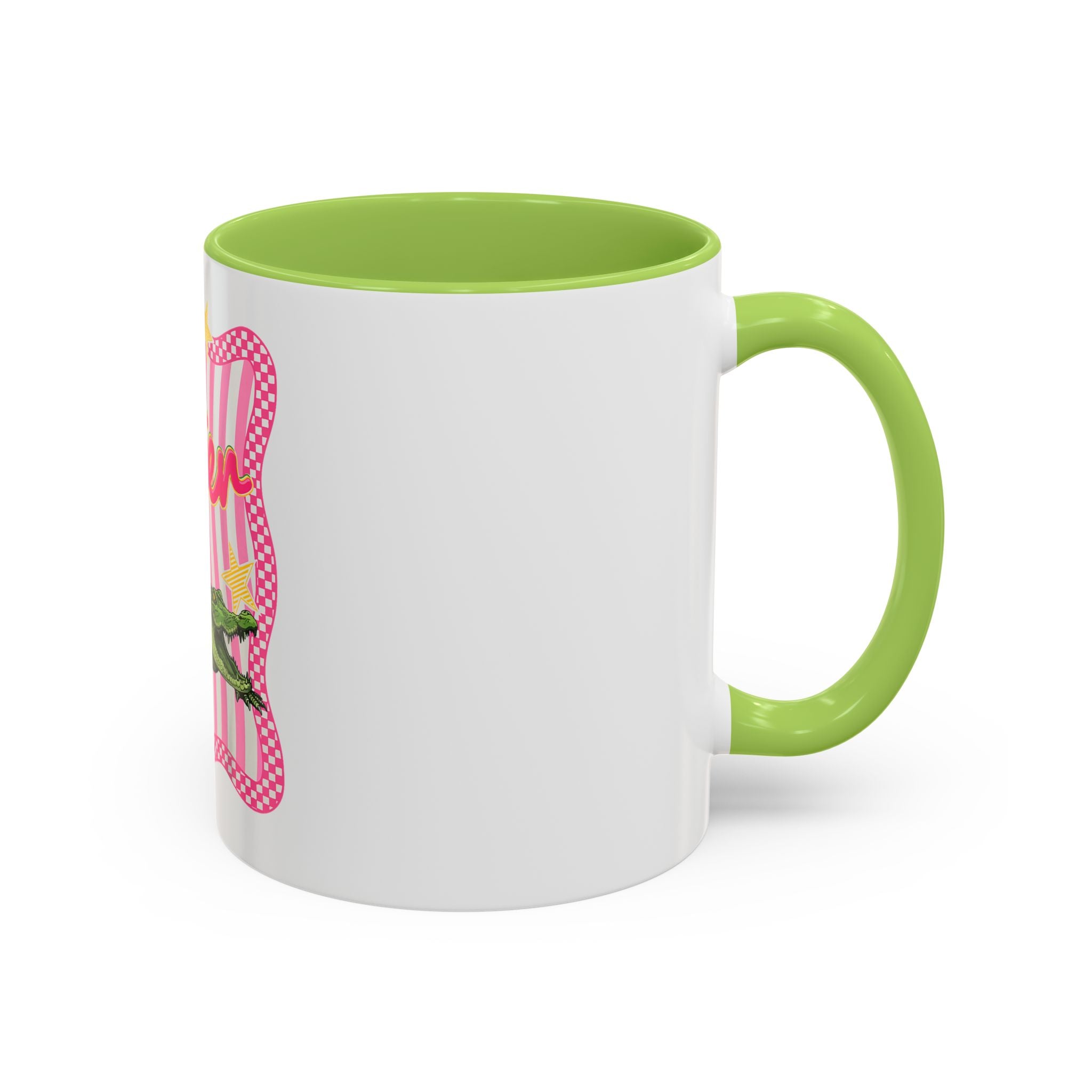 Coffee Mug - 'Later' Retro Pink Gator Accent Mug (11/15oz)