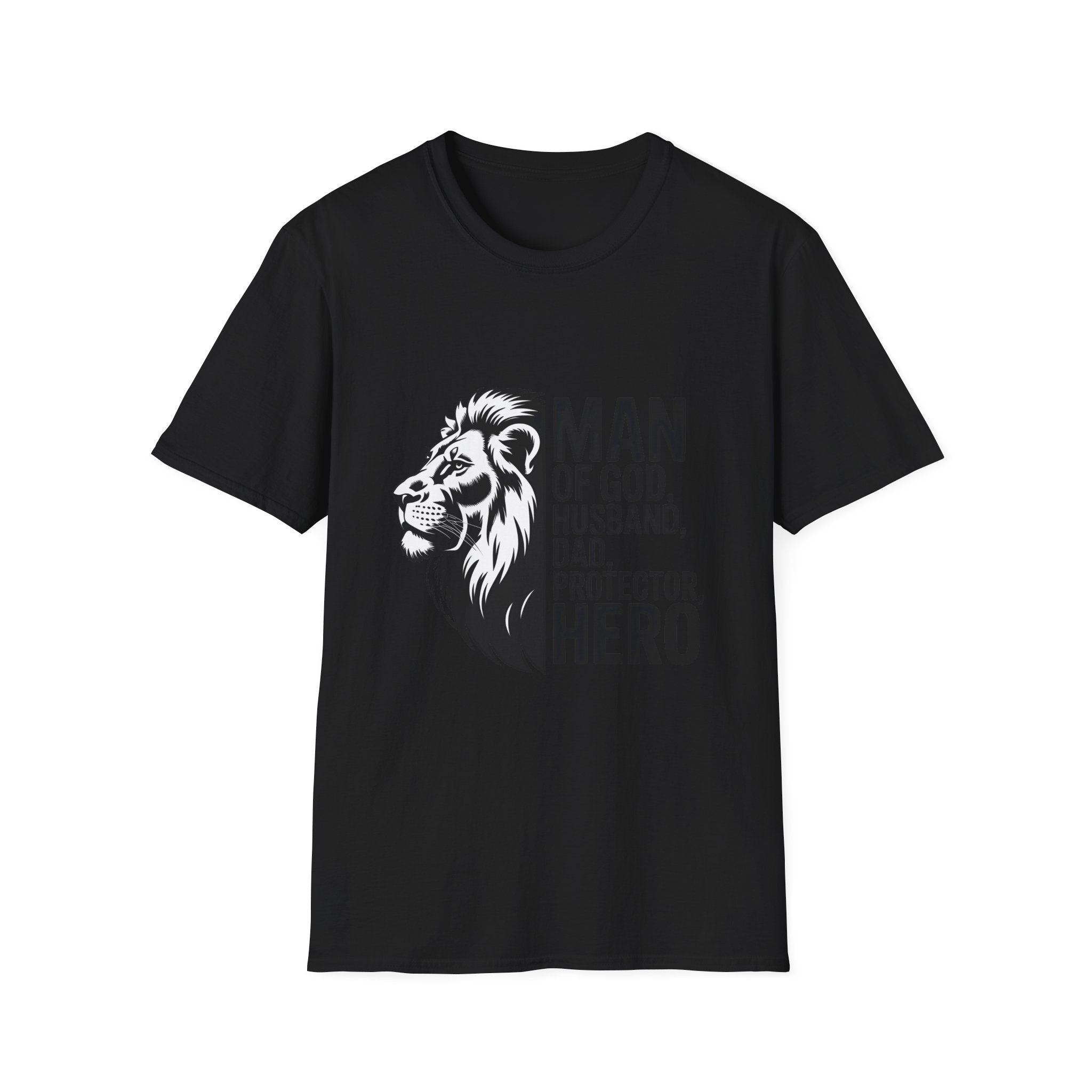 Man of God Husband Dad Protector Hero T-Shirt