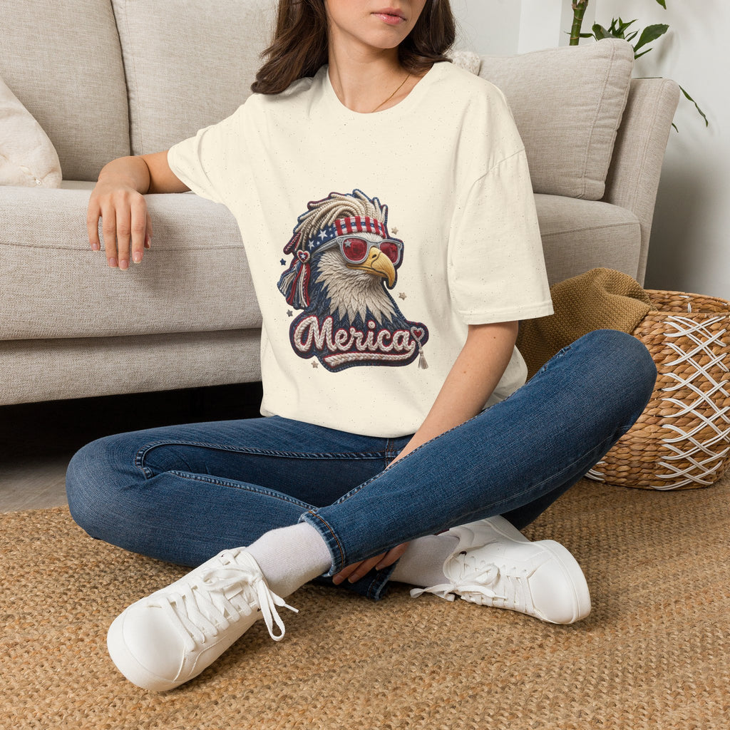 Eagle 'Merica T-Shirt — Patriotic Bald Eagle Sunglasses Tee