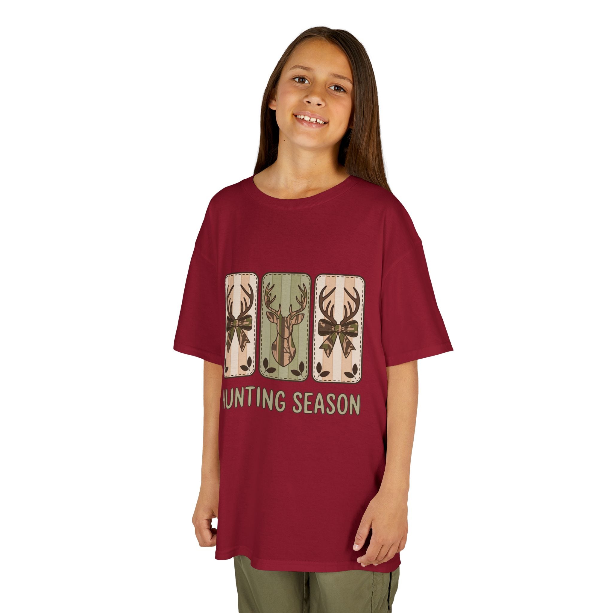Kids 'Hunting Season' Graphic Tee — Deer Antler Outdoor Shirt