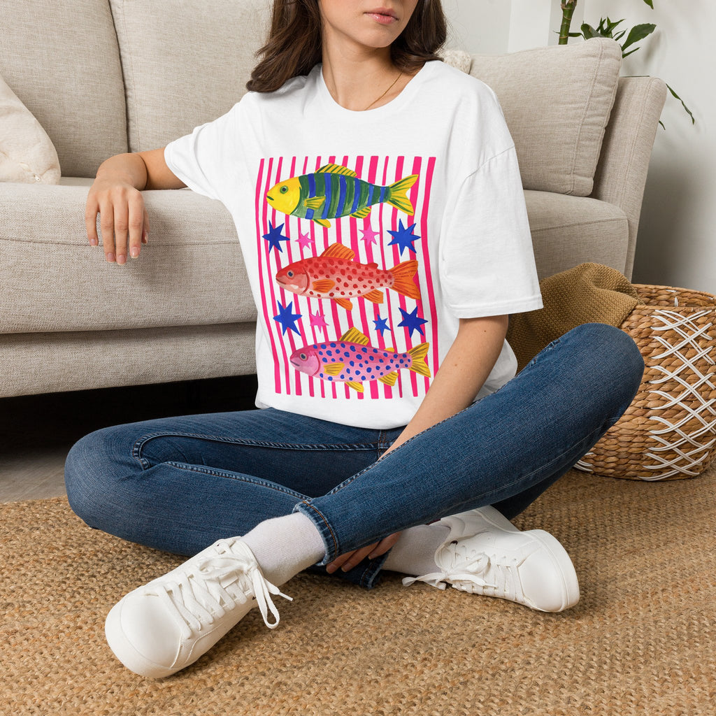 T-Shirt — Colorful Tropical Fish Graphic Tee