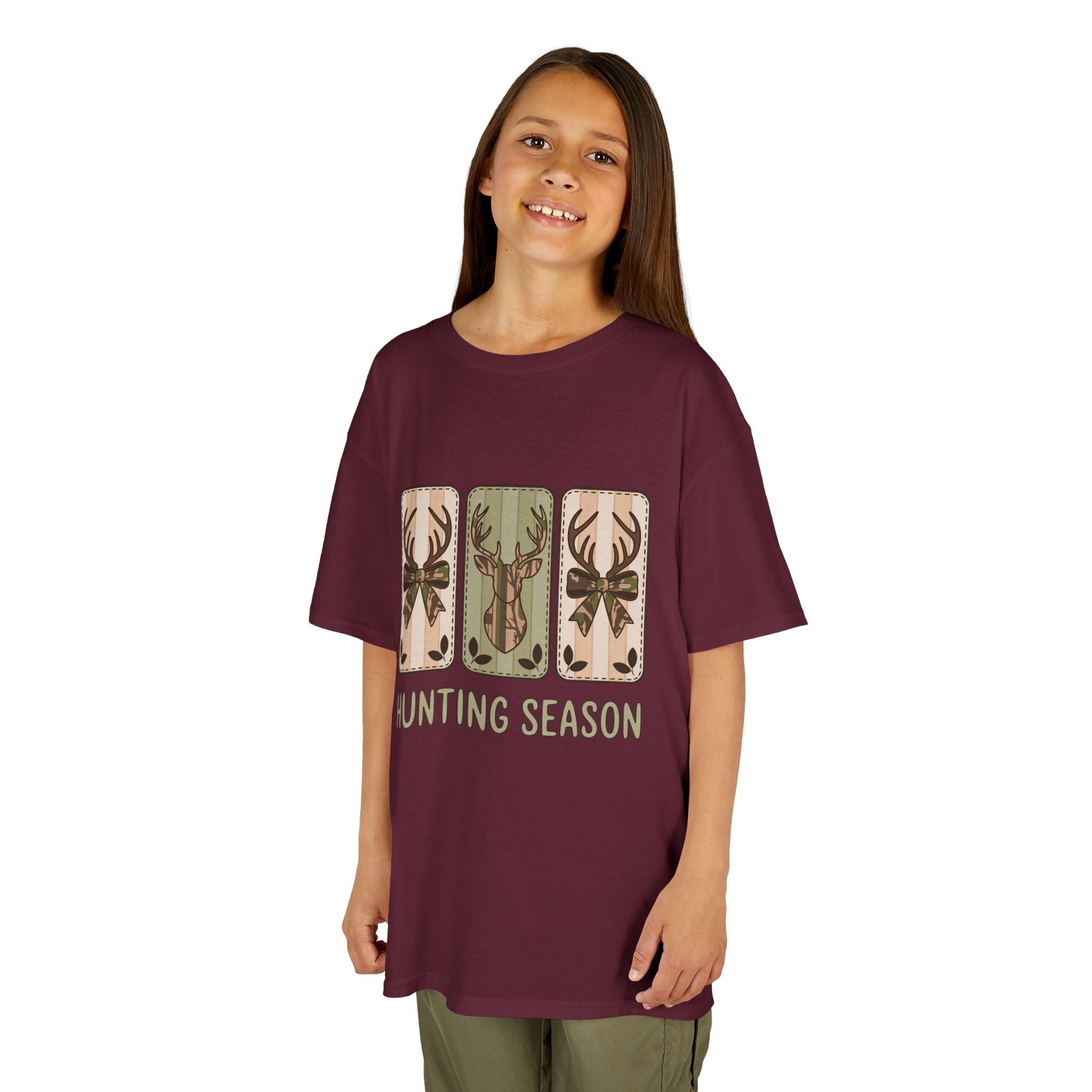 Kids 'Hunting Season' Graphic Tee — Deer Antler Outdoor Shirt