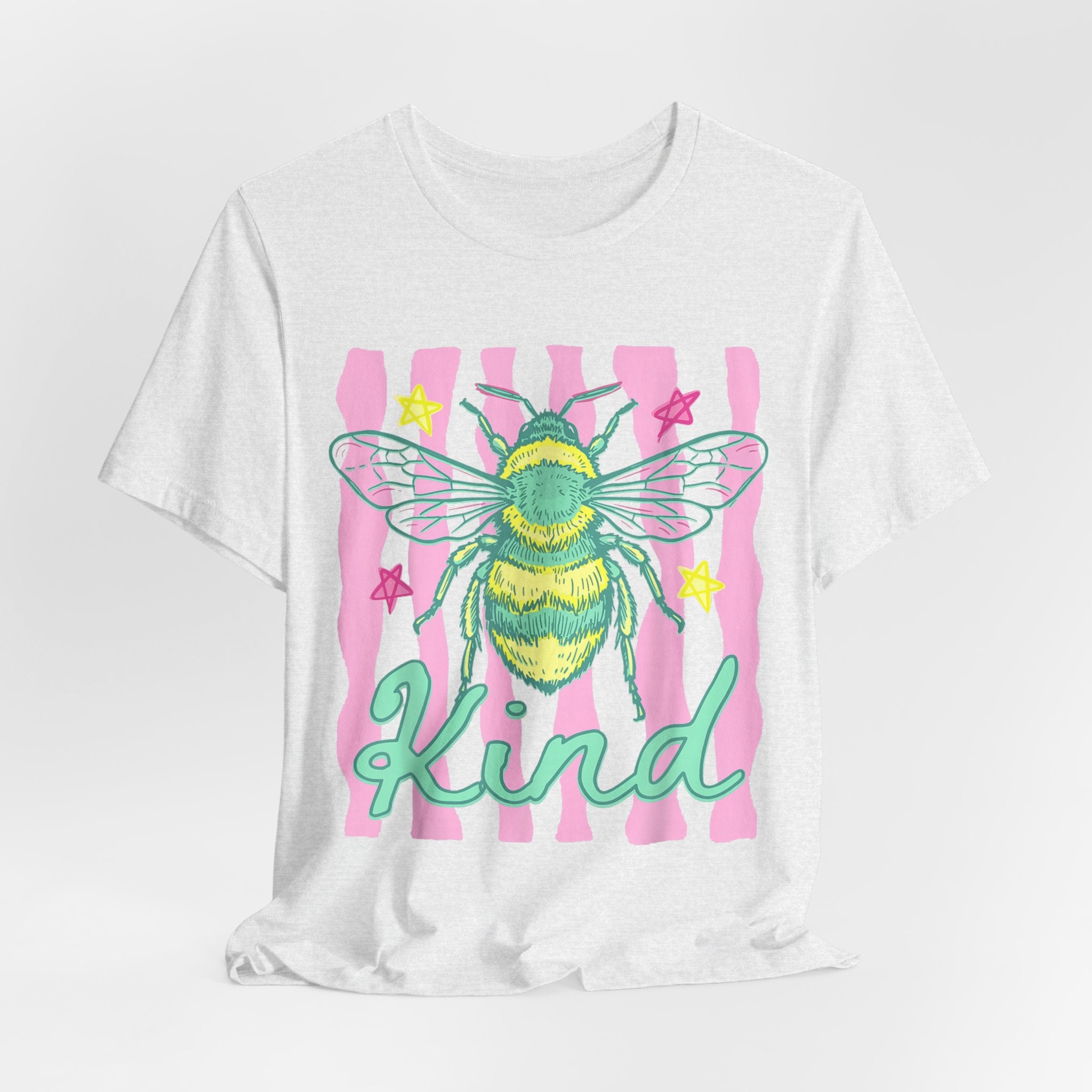 Kind Bee T-Shirt — Cute Pastel Bee Graphic Tee