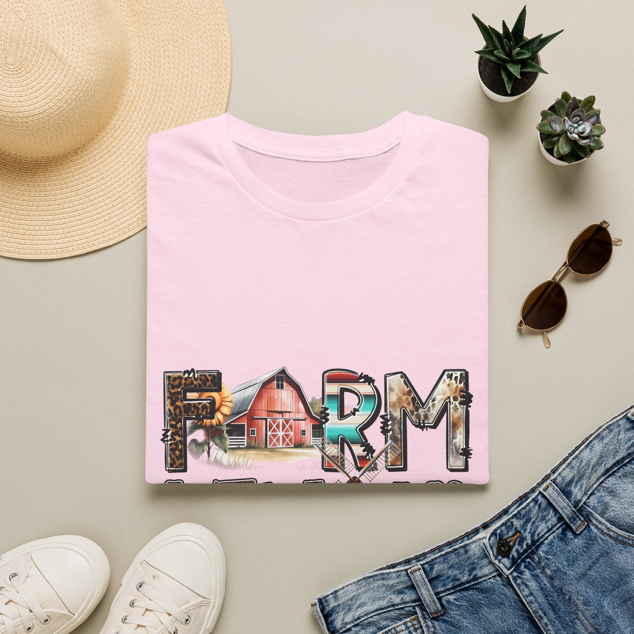 Farm Livin' Graphic T-Shirt — Rustic Barn Country Life Tee