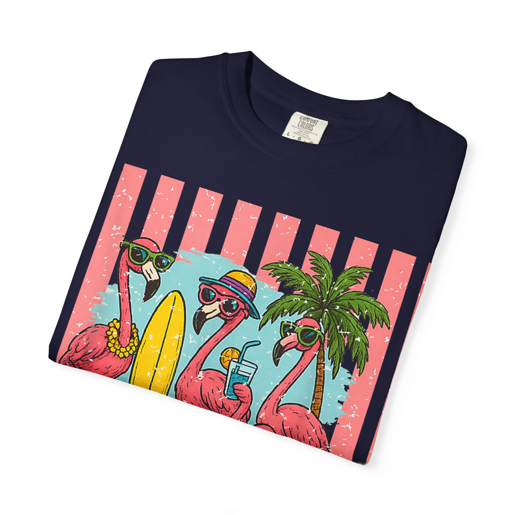 Hello Summer Flamingo Beach T-Shirt