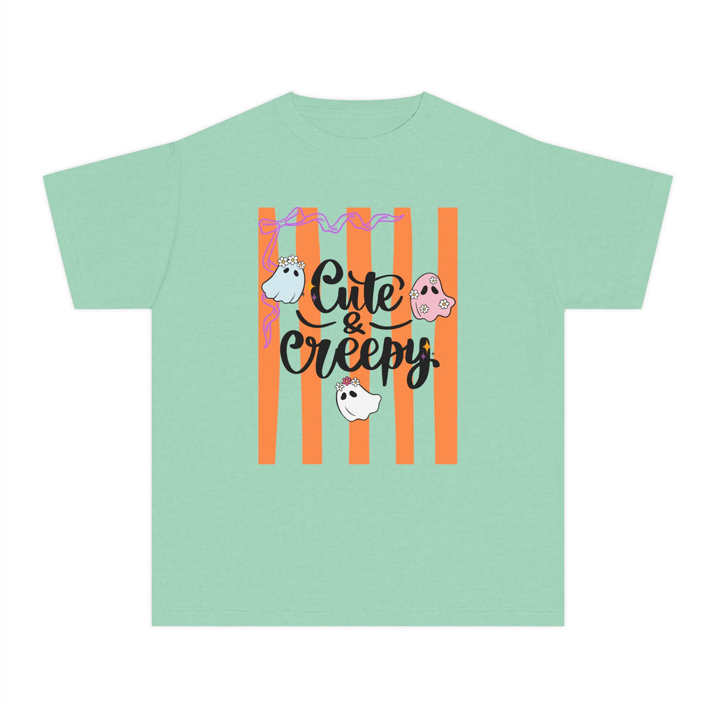 Cute & Creepy Ghosts Youth Tee — Kids Halloween Graphic Shirt