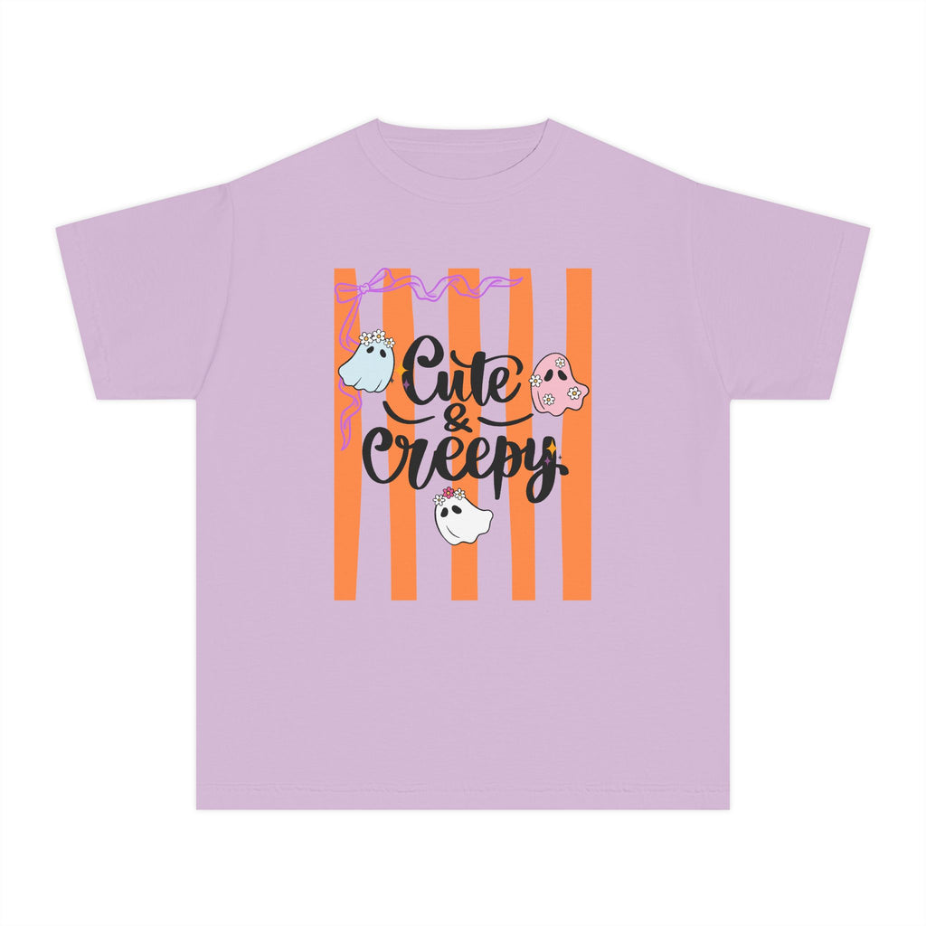 Cute & Creepy Ghosts Youth Tee — Kids Halloween Graphic Shirt