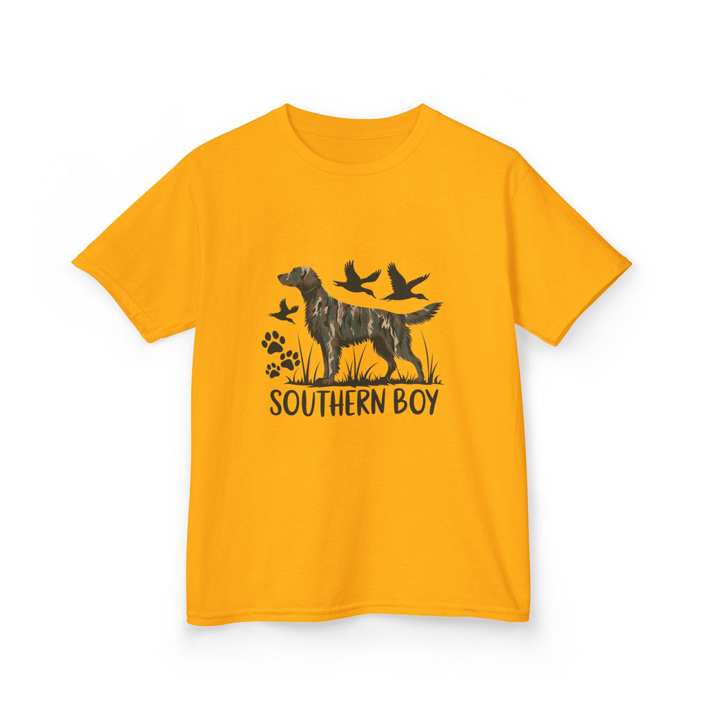 Kids 'Southern Boy' Camo Dog T-Shirt - Outdoor Hunting Puppy Tee