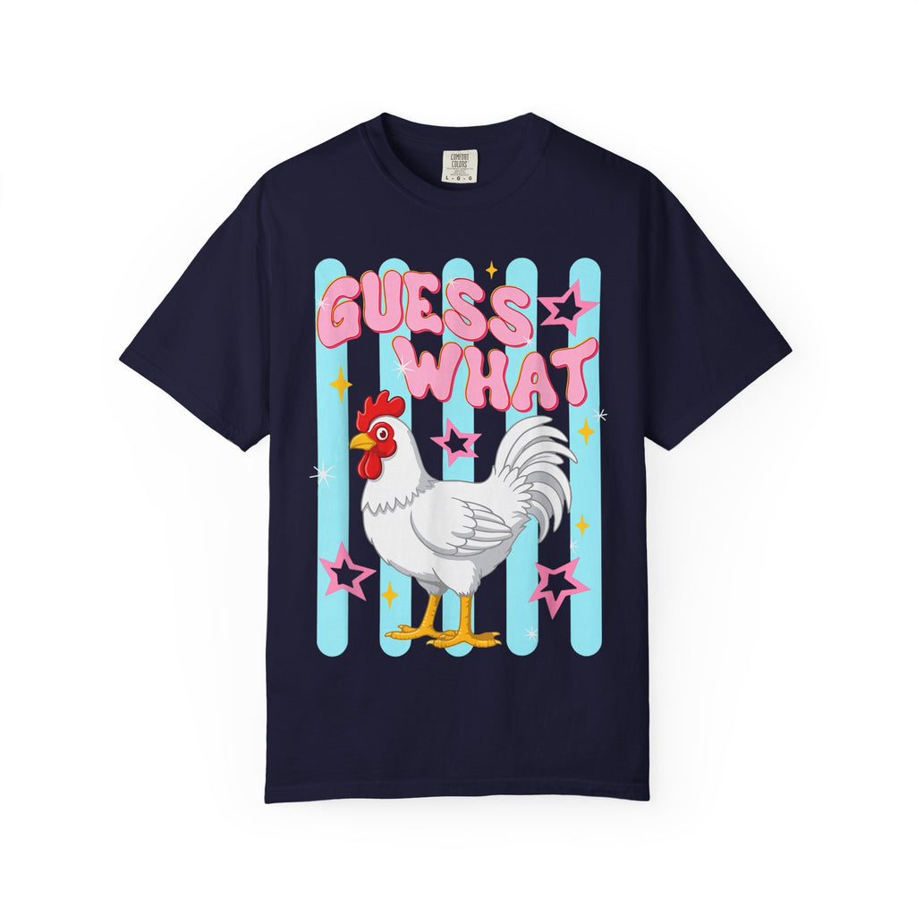 Guess What Rooster T-Shirt — Cute Retro Chicken Graphic Tee