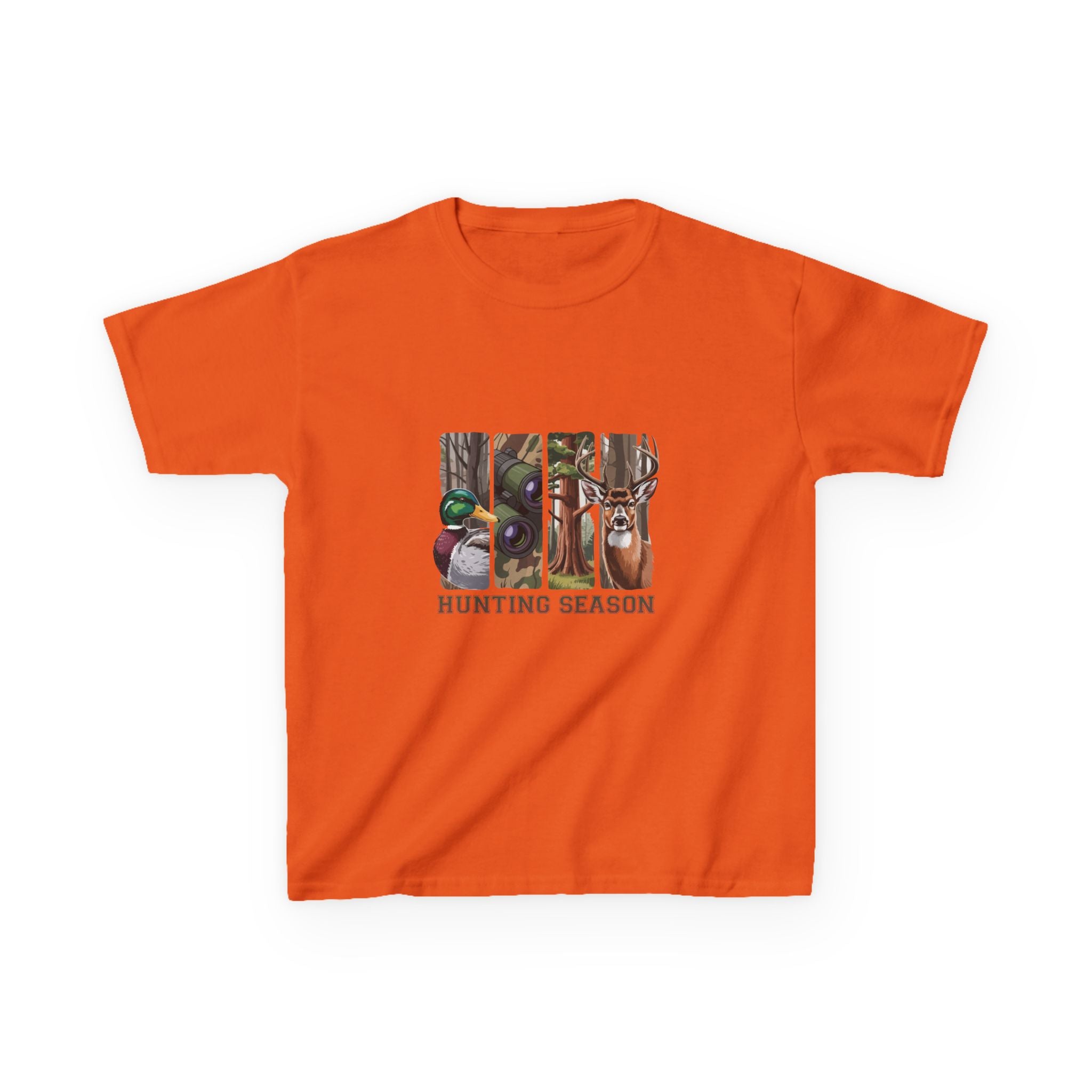 Kids Tee — 'Hunting Season' Duck & Deer Woodland Graphic
