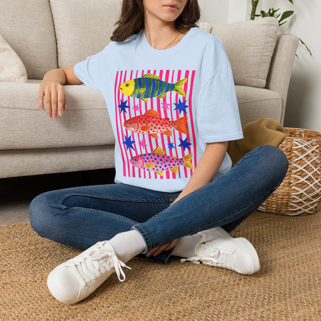 T-Shirt — Colorful Tropical Fish Graphic Tee