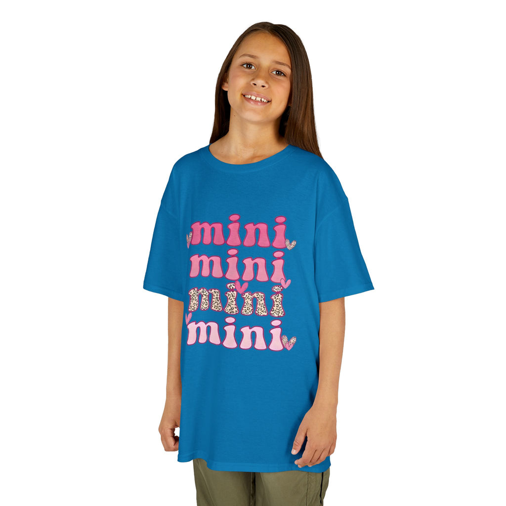Kids Tee — 'mini' Pink Retro Stack Graphic Shirt