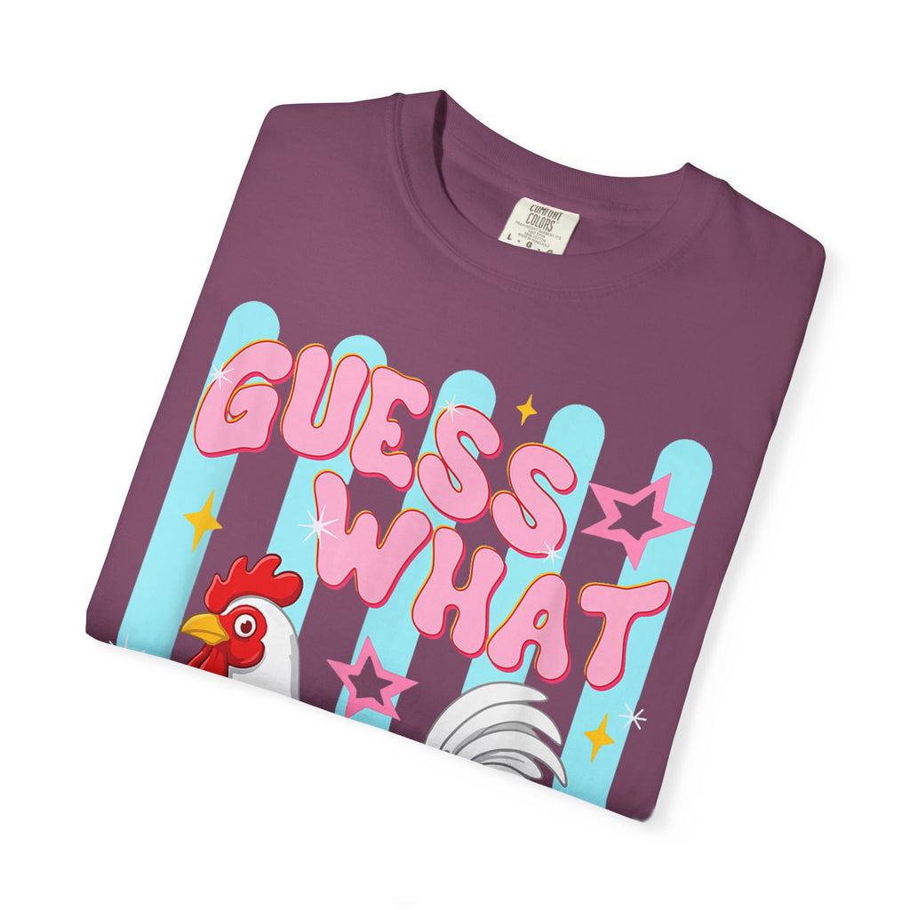 Guess What Rooster T-Shirt — Cute Retro Chicken Graphic Tee