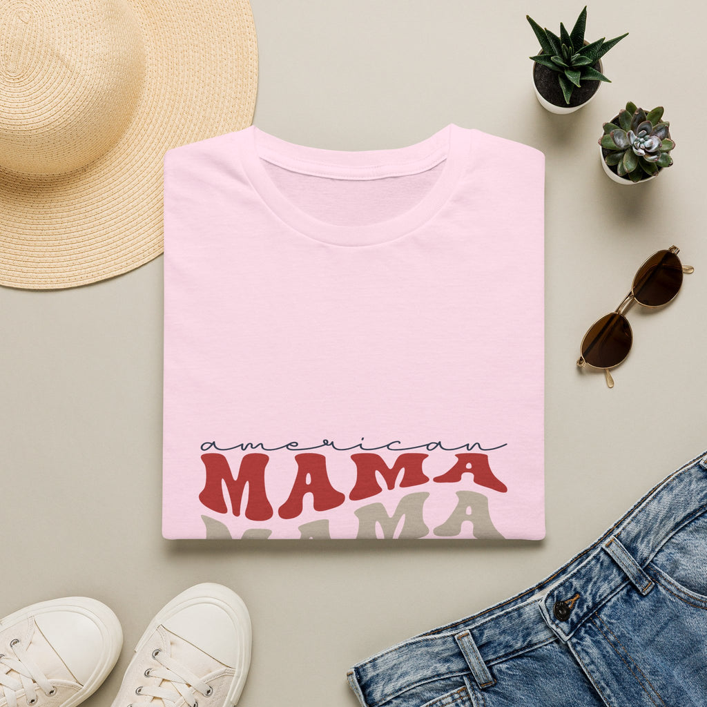 Mama Retro Tee — "American Mama" Graphic T-Shirt
