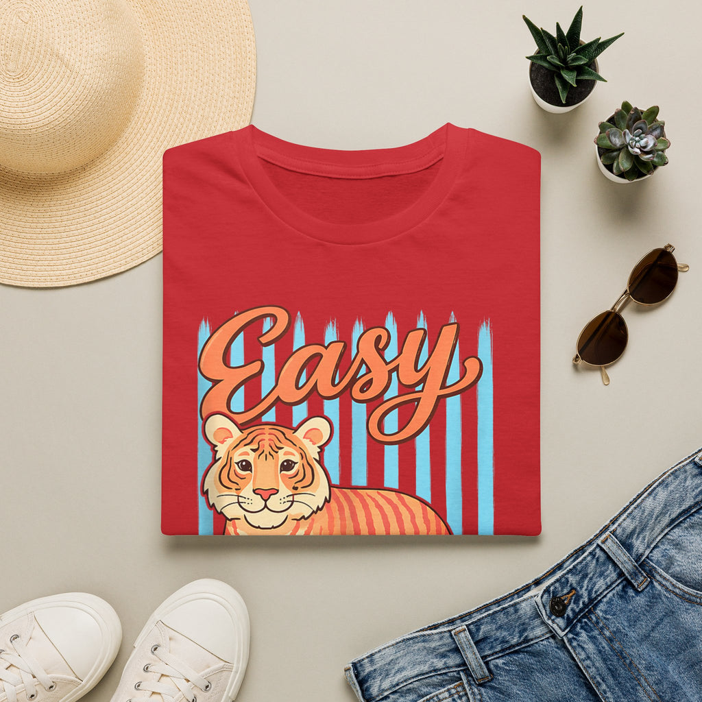 Easy Tiger T-Shirt — Retro Stripe Graphic Tee
