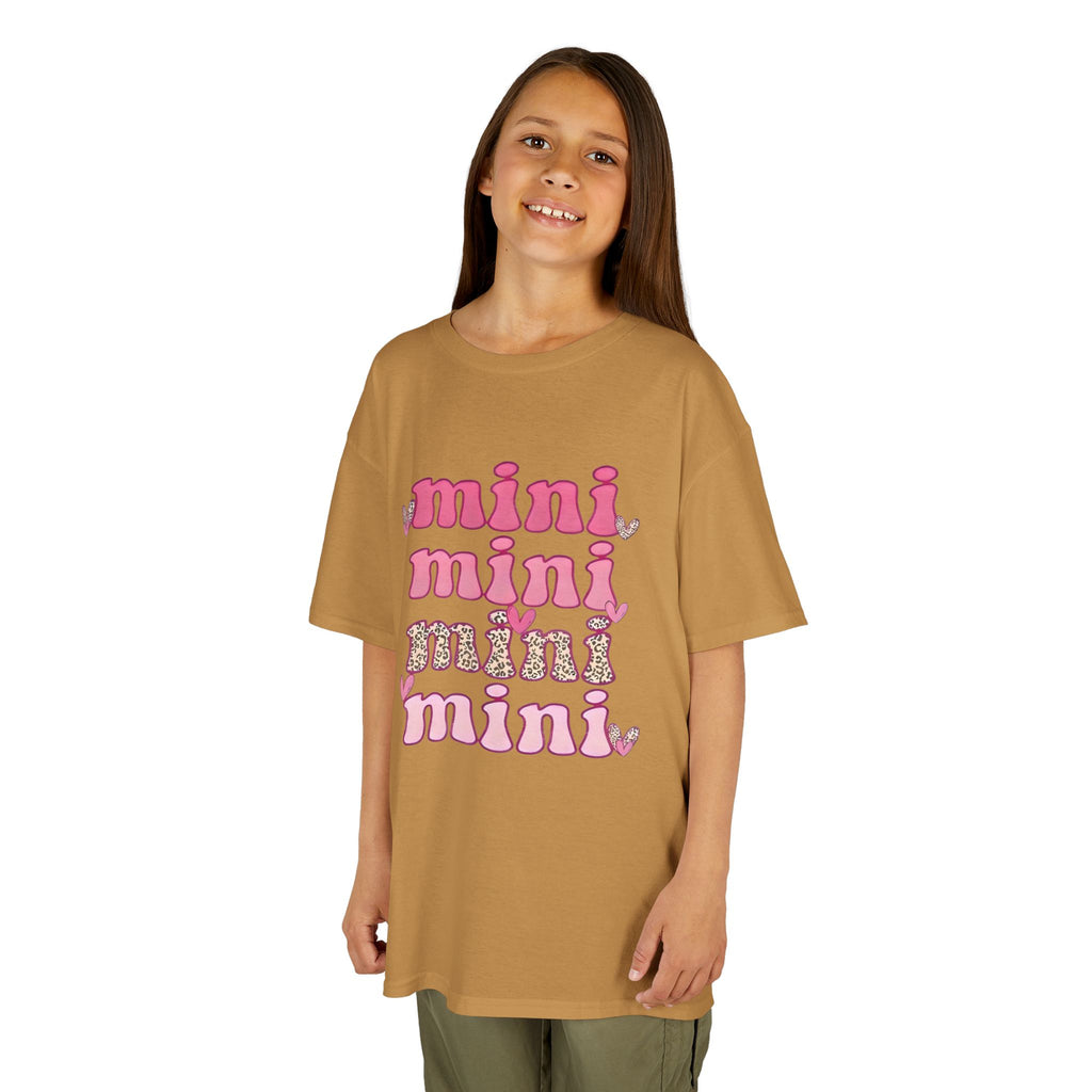 Kids Tee — 'mini' Pink Retro Stack Graphic Shirt