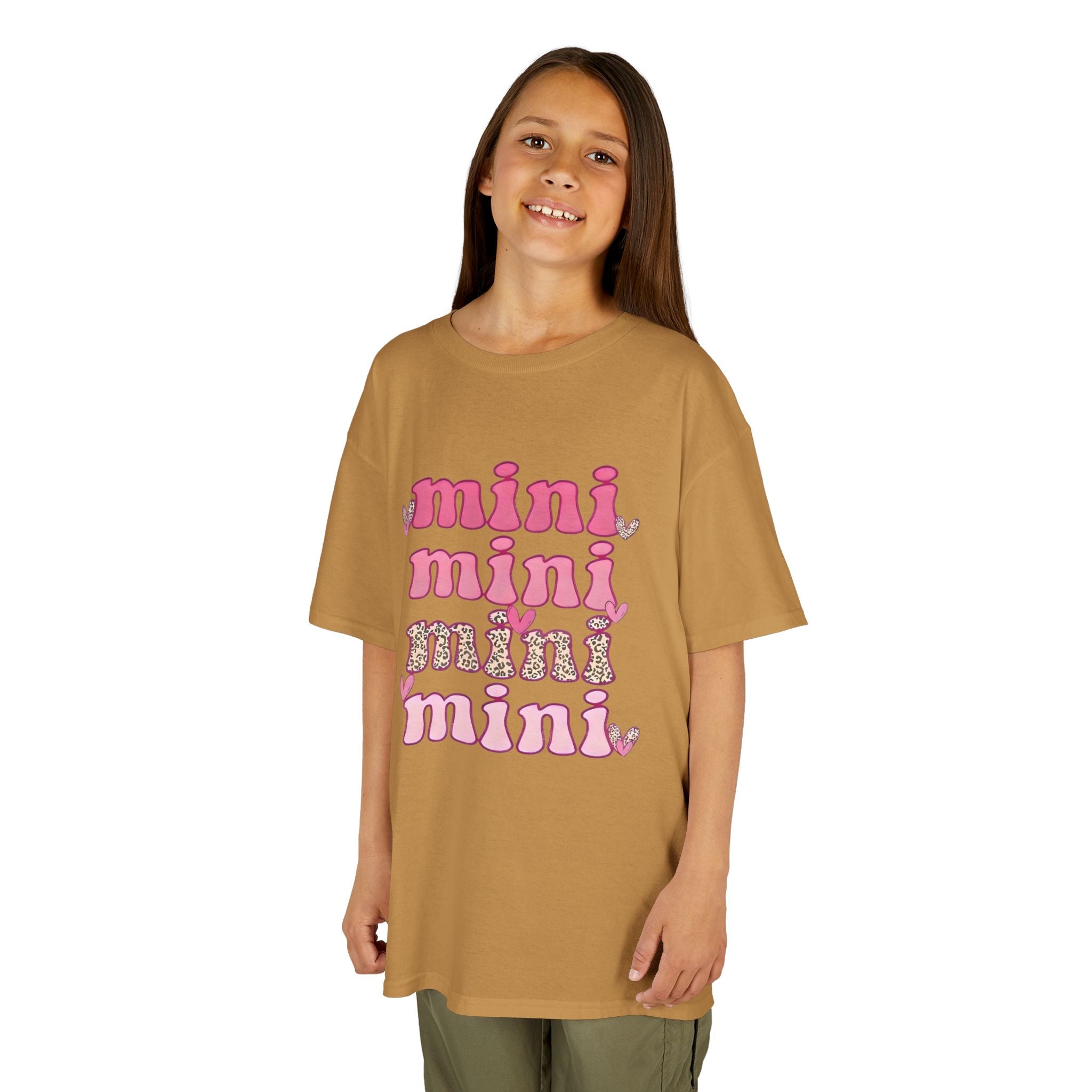 Kids Tee — 'mini' Pink Retro Stack Graphic Shirt