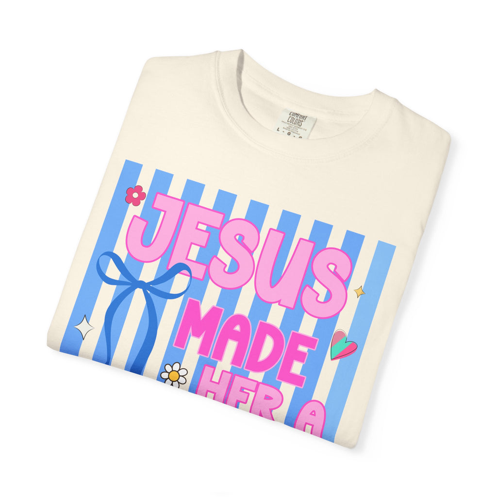 Jesus Made Her a Mama T-Shirt Jesus Made Her A Mama Shirt, Christian Mom Shirt, Faith Based Mama Tee, Religious Mother Shirt, Christian Women Graphic Tee, Cool Moms Tee