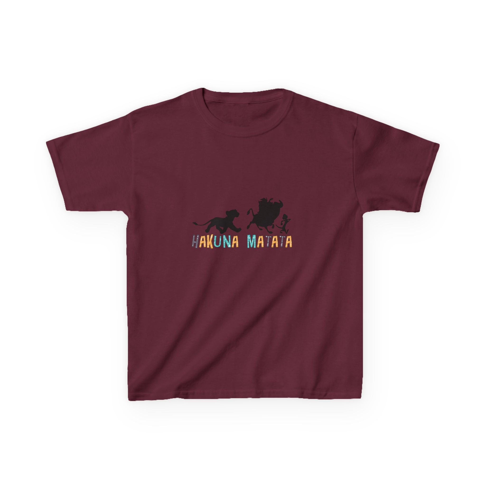 Kids Tee — 'Hakuna Matata' Silhouette Lion King Design