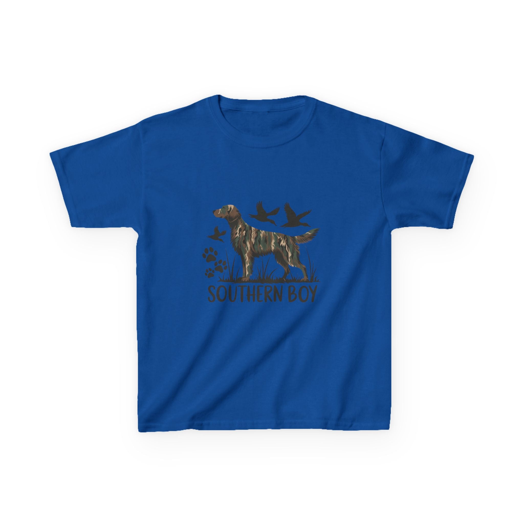 Kids 'Southern Boy' Camo Dog T-Shirt - Outdoor Hunting Puppy Tee