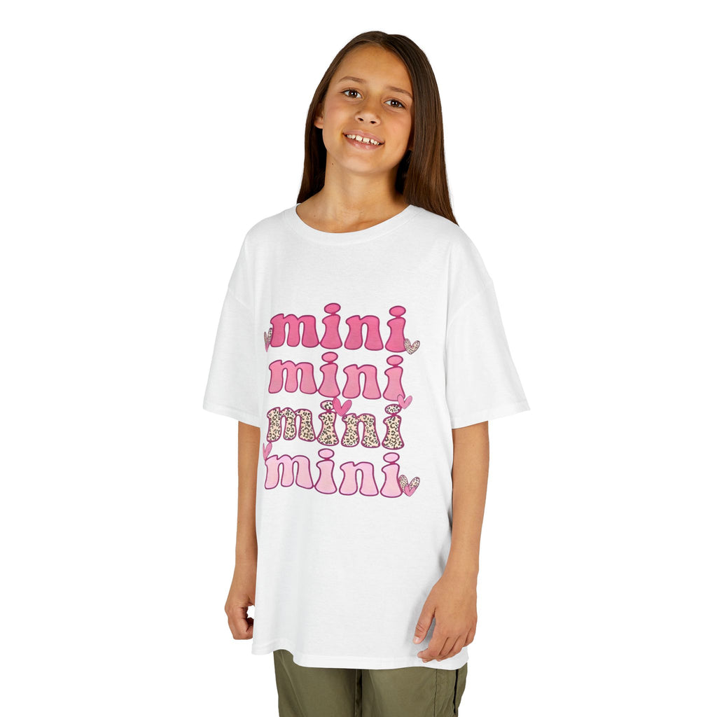 Kids Tee — 'mini' Pink Retro Stack Graphic Shirt