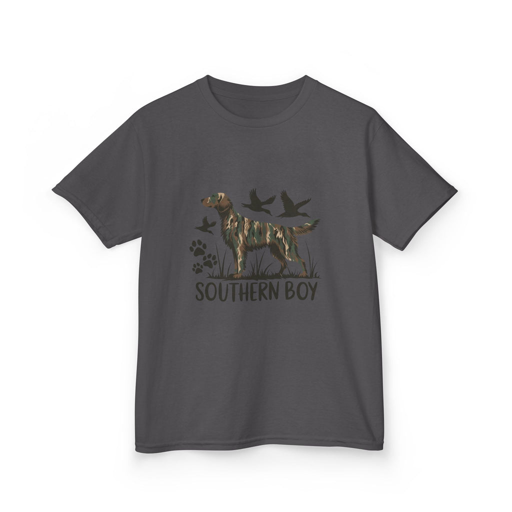 Kids 'Southern Boy' Camo Dog T-Shirt - Outdoor Hunting Puppy Tee