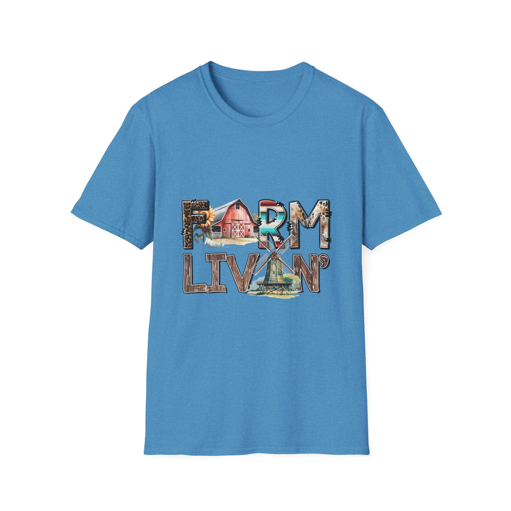 Farm Livin' Graphic T-Shirt — Rustic Barn Country Life Tee