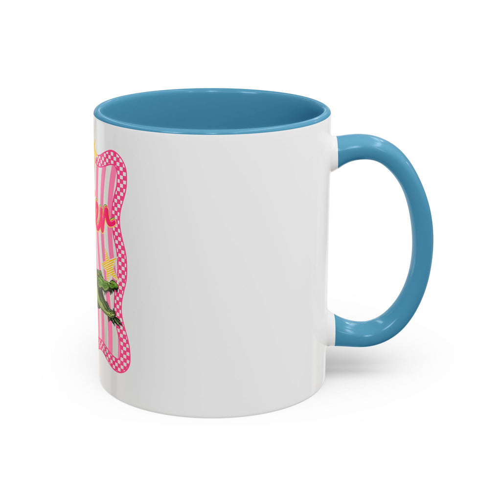 Coffee Mug - 'Later' Retro Pink Gator Accent Mug (11/15oz)