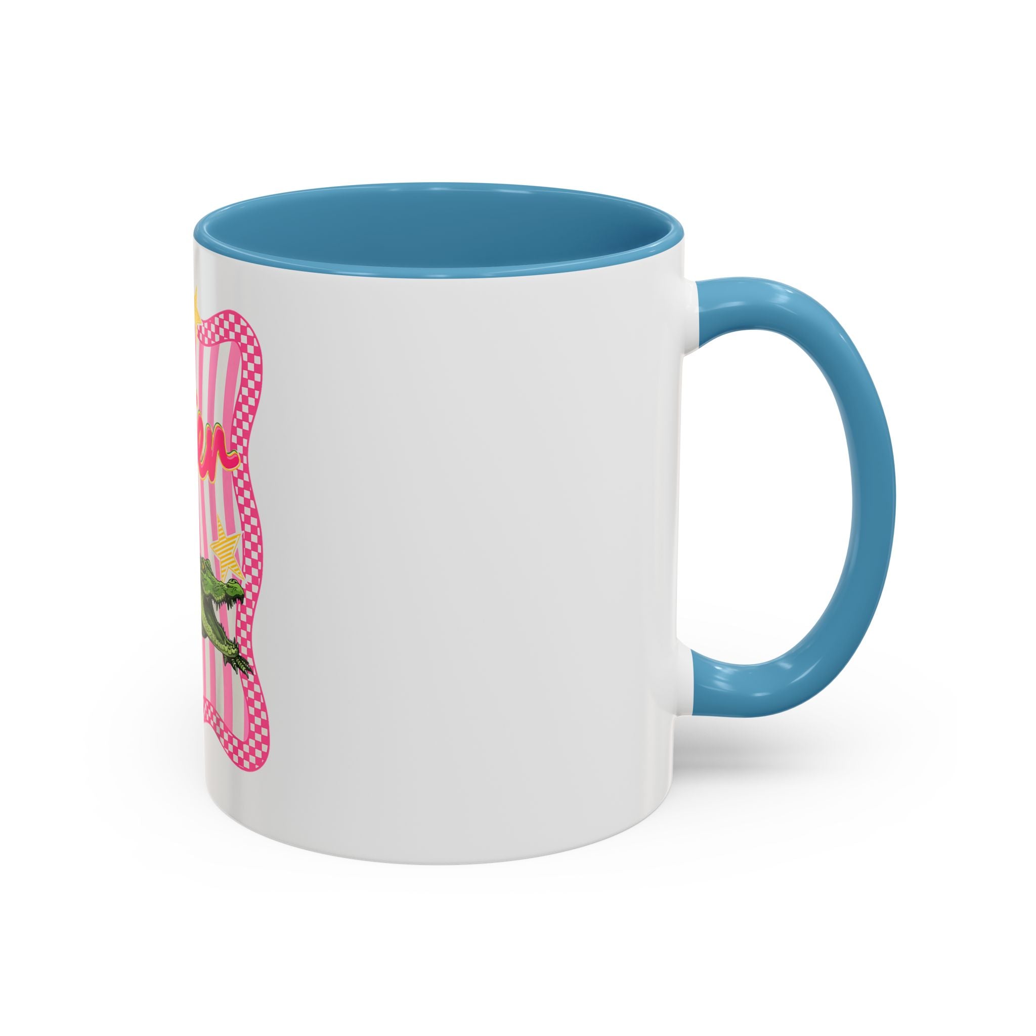 Coffee Mug - 'Later' Retro Pink Gator Accent Mug (11/15oz)