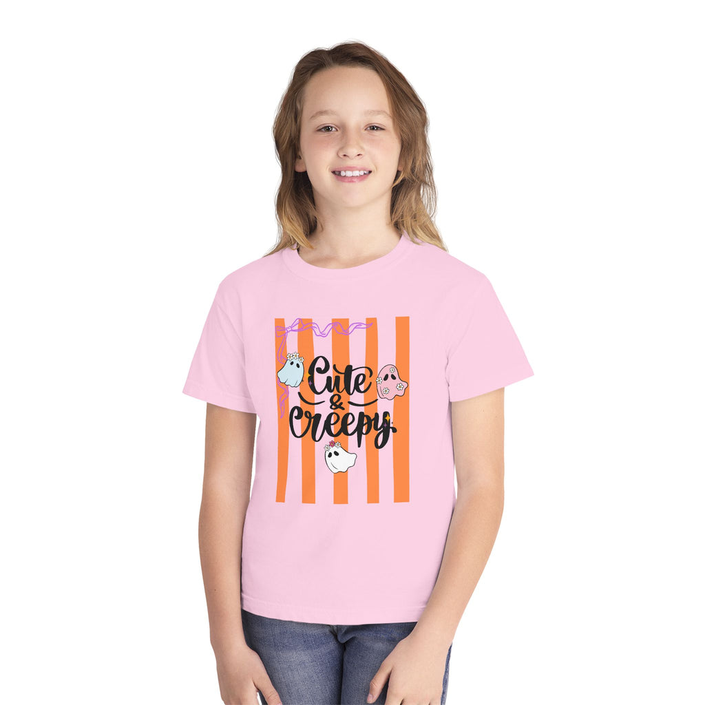 Cute & Creepy Ghosts Youth Tee — Kids Halloween Graphic Shirt