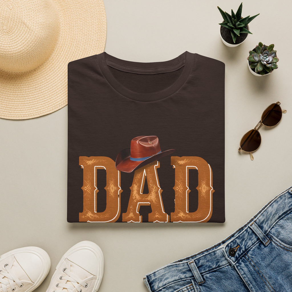 Dad Cowboy T-Shirt — "DAD" with Hat & "The Man The Myth The Legend" Design