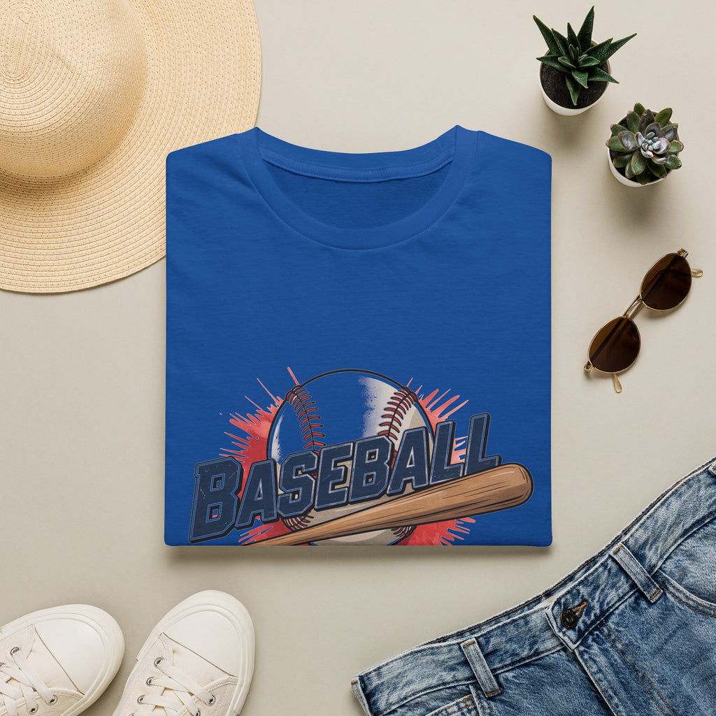 Baseball Dad T-Shirt — Vintage Baseball Ball & Bat Graphic