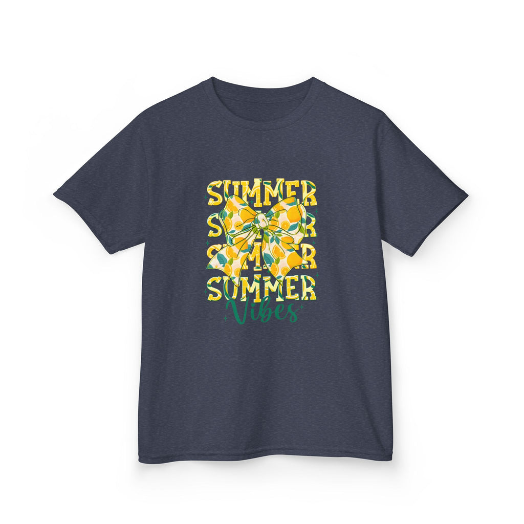 Kids Tee — "Summer Vibes" Lemon Floral Graphic
