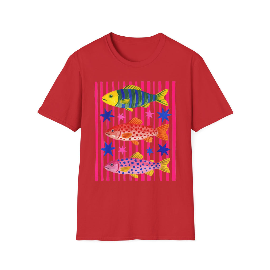 T-Shirt — Colorful Tropical Fish Graphic Tee