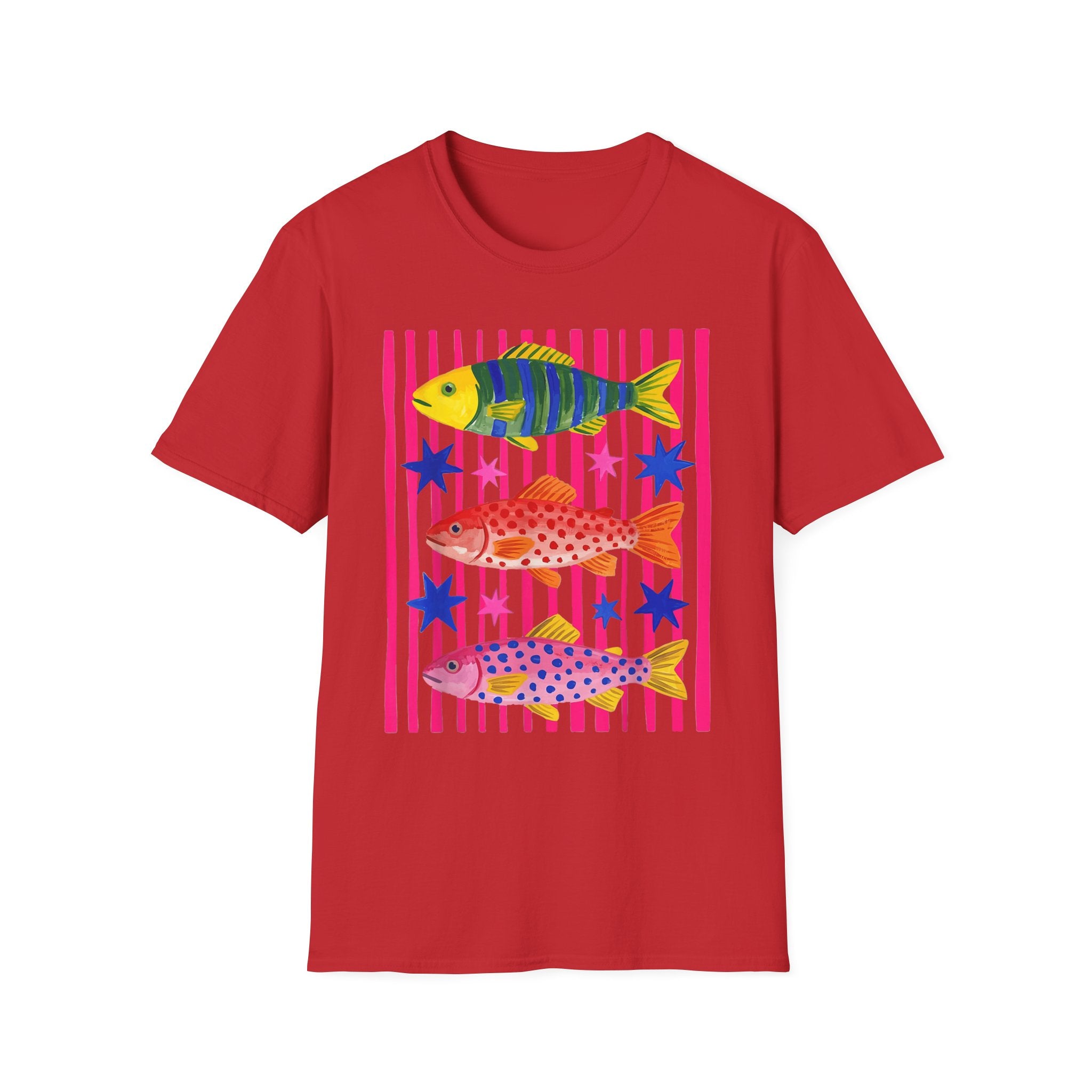 T-Shirt — Colorful Tropical Fish Graphic Tee
