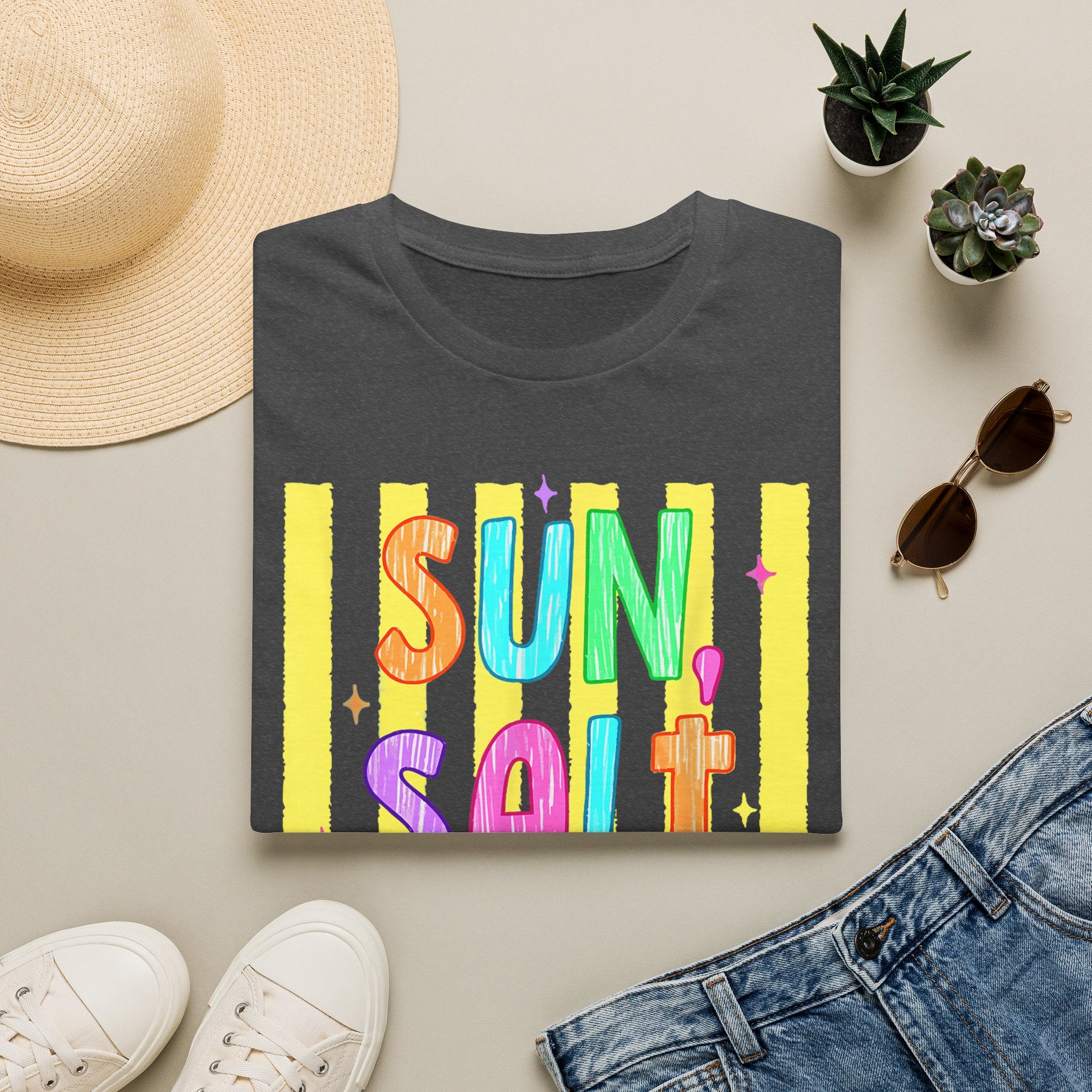 Sun, Salt & Sand T-Shirt — Vibrant Beach Vibes Tee
