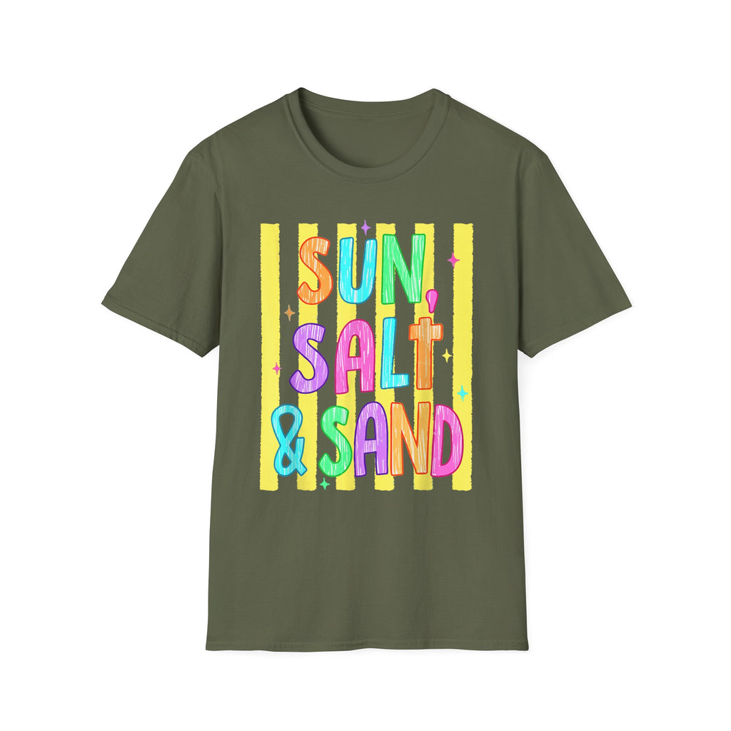 Sun, Salt & Sand T-Shirt — Vibrant Beach Vibes Tee