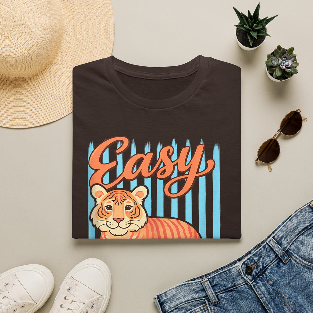 Easy Tiger T-Shirt — Retro Stripe Graphic Tee