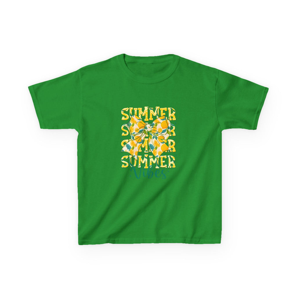 Kids Tee — "Summer Vibes" Lemon Floral Graphic