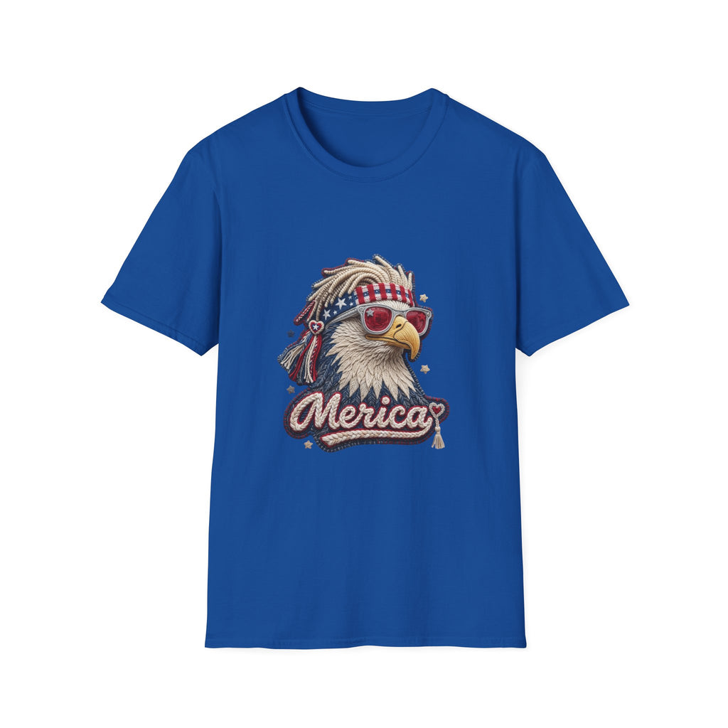 Eagle 'Merica T-Shirt — Patriotic Bald Eagle Sunglasses Tee