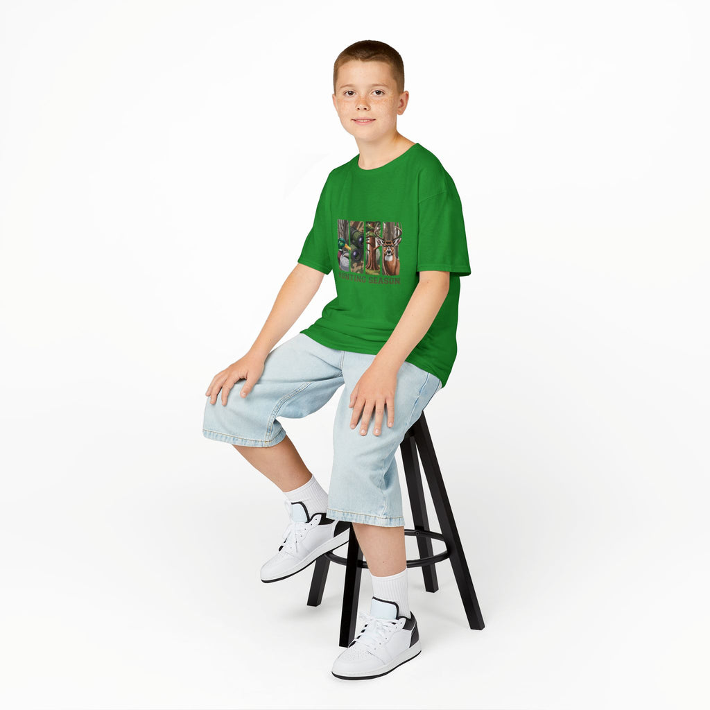 Kids Tee — 'Hunting Season' Duck & Deer Woodland Graphic