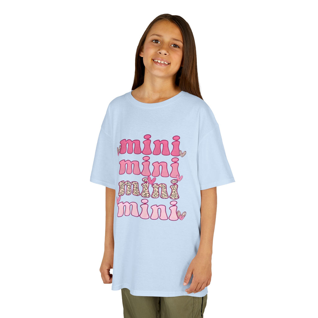 Kids Tee — 'mini' Pink Retro Stack Graphic Shirt